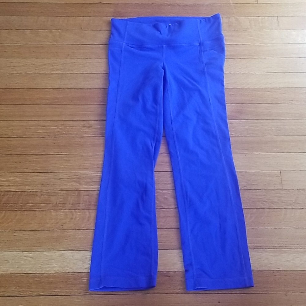 Athleta Bright Blue Capris - Picture 1 of 7
